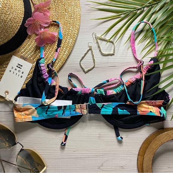 Billabong 🌴 Floral Vibrant Underwire Bikini Top - Picture 8 of 14